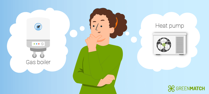 replacing a gas boiler with a heat pump